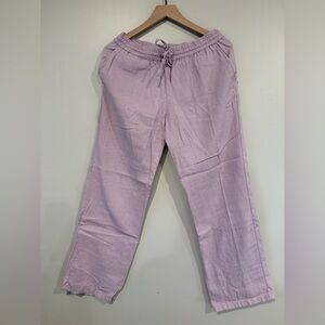 Lavender Linen Blend Pants